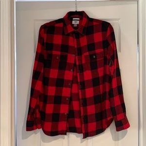 Buffalo check button down, Old Navy